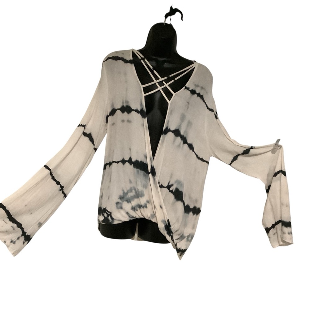 Sophie Pink Brand Monochrome Tie-Dye Blouse ONE OF A KIND Piece.